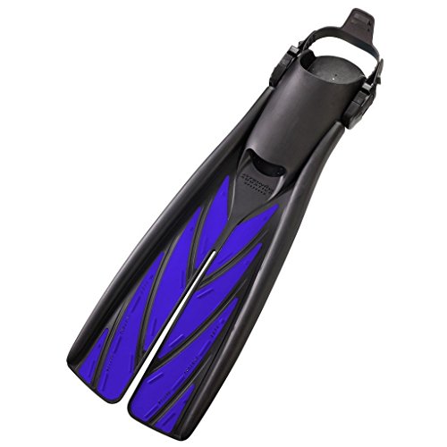Atomic Aquatics Split Fins, Blue, Large #TOP16