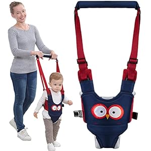 Baby Walking Harness Baby Walker – Adjustable Safety Harnesses, Pulling and Lifting Dual Use 7-24 Month Breathable Stand…