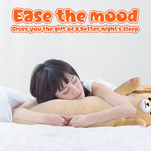 Jerokumi Long Dog Plush Boby Pillow - 26” Cute Dog Body Pillow Kawaii Dog Plushie, Long Dog Stuffed Animals Hugging Body Pillow For Kids Birthday Gifts For Girls And Boys (Labrador-Plush) #TOP1