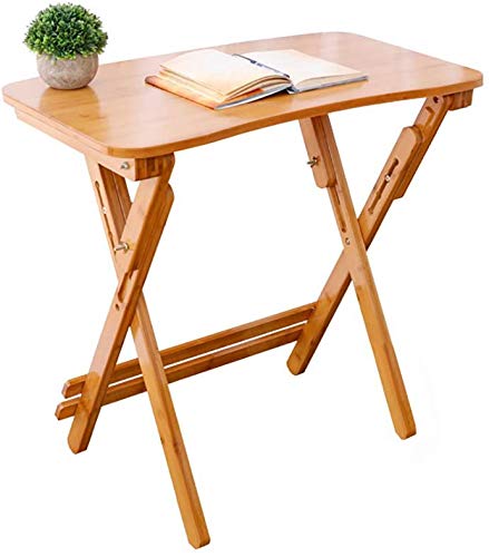 WYBD.Y Wall table Folding table small-wood folding table-kitchen camping adjustable height legs-portable square foldable-computer desk && (Size : 80 * 50cm)