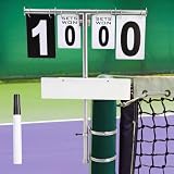 Silipull 1 Set Tennis Scoreboard Tennis Score Keeper for Net Compatible with Most Score Board Set for Volleyball Basketball Outdoor (with Dry Erase Board)