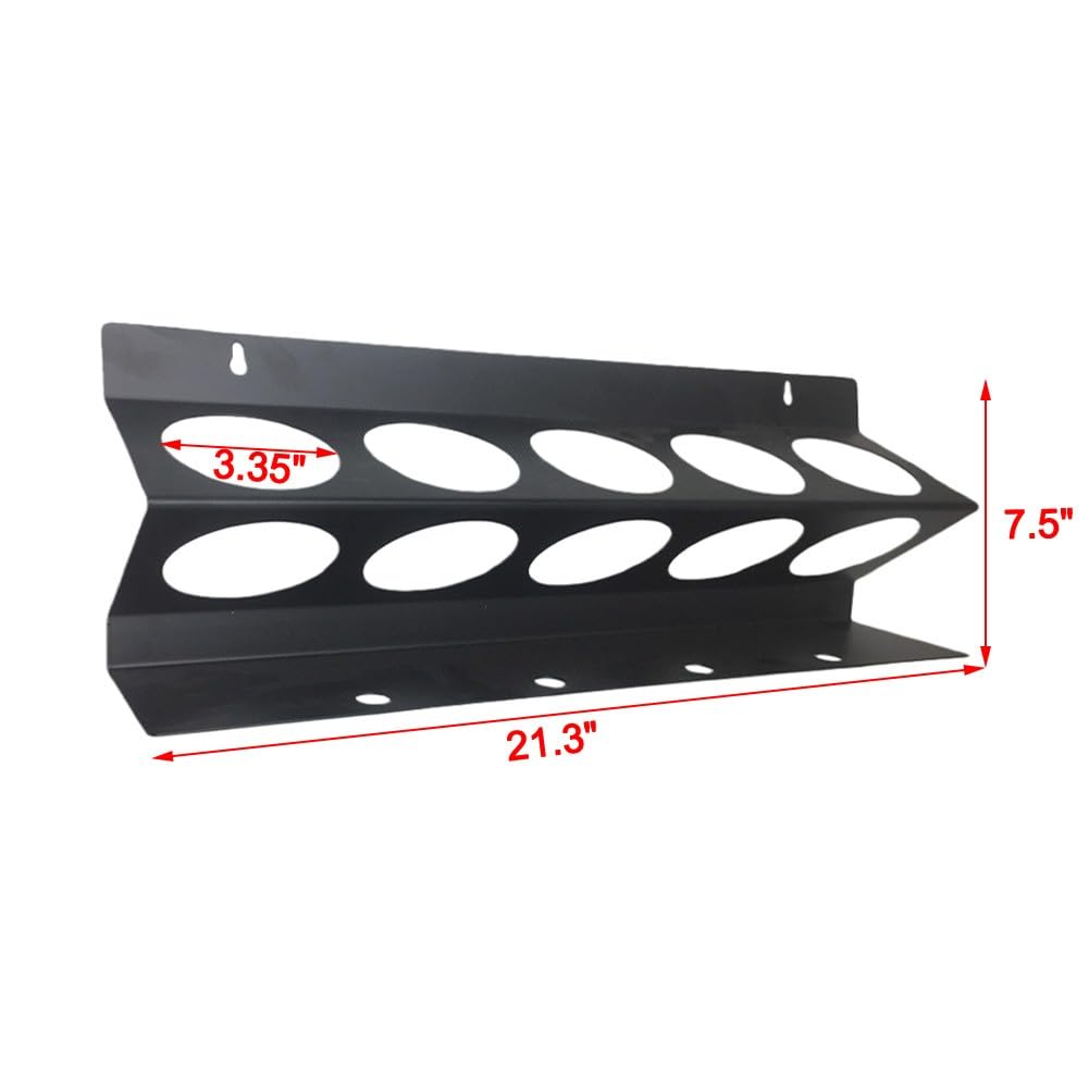 Wandmontierter Metallhalter für 5 Sprühflaschen, zur Aufbewahrung