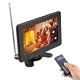 Acogedor Car TV, 7 inch 1080P Portable Small TV, ATSC Car Digital Smart TV, Stereo High Sensitivity Digital TV Runer Support FM Radio, TF Card, AV, USB Devices