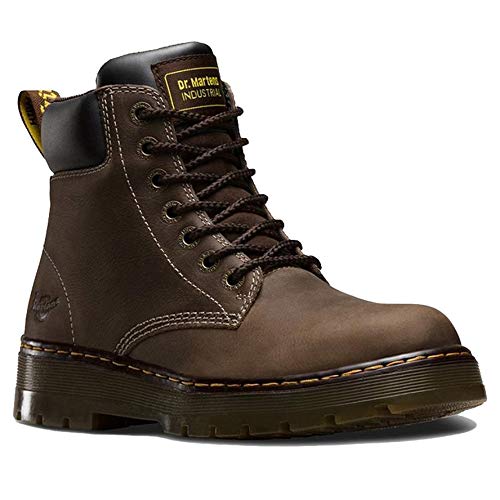 Dr. Martens Men's Work Industrial Boot, Dark Brown Wyoming, 9 M US