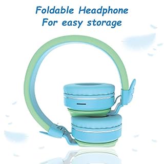 Riwbox Écouteurs Bluetooth sans fil BT05 Wings pour enfants, contrôle du volume, 85 dB/103 dB, casque pliable avec micro… - Les Beatles, Paul McCartney, John Lennon, RIngo Starr, George Harrison Riwbox Écouteurs Bluetooth sans fil BT05 Wings pour enfants, contrôle du volume, 85 dB/103 dB, casque pliable avec micro… – Image 5