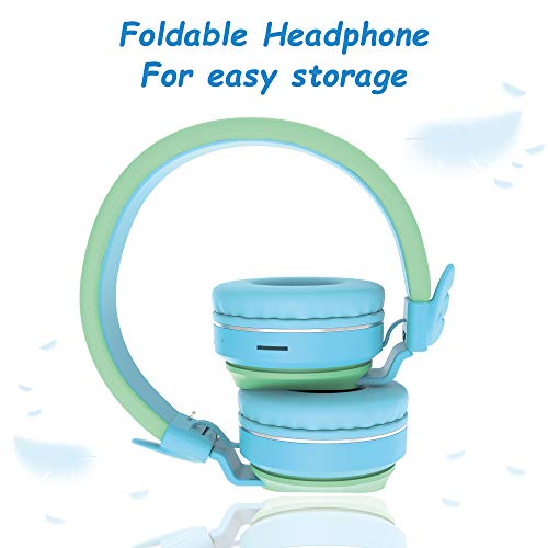 Riwbox Écouteurs Bluetooth sans fil BT05 Wings pour enfants, contrôle du volume, 85 dB/103 dB, casque pliable avec micro… - Les Beatles, Paul McCartney, John Lennon, RIngo Starr, George Harrison Riwbox Écouteurs Bluetooth sans fil BT05 Wings pour enfants, contrôle du volume, 85 dB/103 dB, casque pliable avec micro… – Image 6