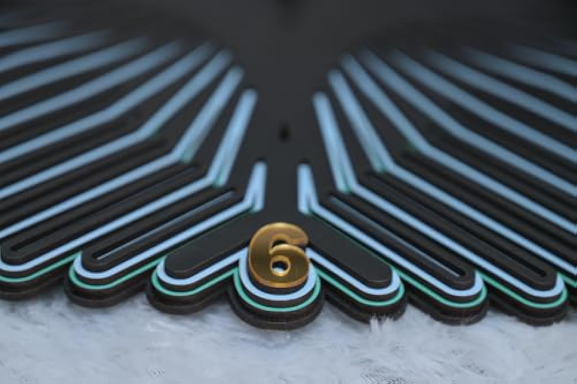 Stylish Parametric Multicolour MDF Wall Clock for Home