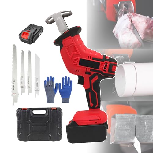 bcomedrag Commercial Bone Saw, Butchers Meat Cutting Reciprocating Saw, For Cutting Pork Fish Ribs, With 4 Saw Blades, 12 Pairs Of Gloves, For Restaurant, Farms, Supermarkets,1battery bcomedrag Commercial Bone Saw, Butchers Meat Cutting Reciprocating Saw, For Cutting Pork Fish Ribs, With 4 Saw Blades, 12 Pairs Of Gloves, For Restaurant, Farms, Supermarkets,1battery