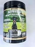 Dog Allergy Relief Chews is Itching Skin Human Multivitamin Pet Allergy Anti Itch Paw Relief and Immune Dog Chews Bites Antihistamine for Dogs Itching and Licking Weight Loss Management Support 200