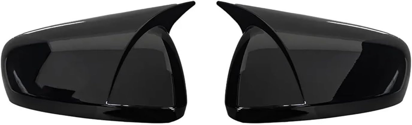 2PCS Compatible with Renault Koleos 2016-2020 Rearview Side Mirror Cover Wing Cap Exterior Door Rear View Trim Car Decoration Accessories(Gloss Black)