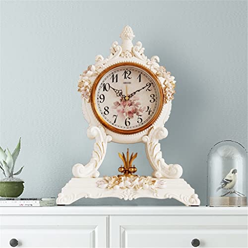 Reloj de mesa retro nórdico JFDBGU de diseño europeo moderno para salón 4