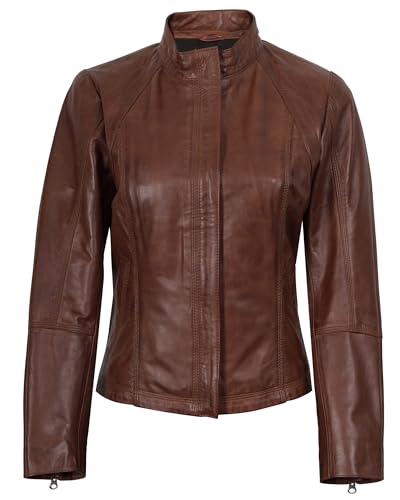 Decrum Real Womens Leather Jacket - Lambskin Fashion Leather Jackets for Women3