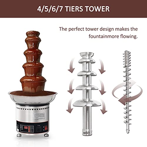 Máquina de fuente de chocolate automática 5 niveles 110V miniatura 5