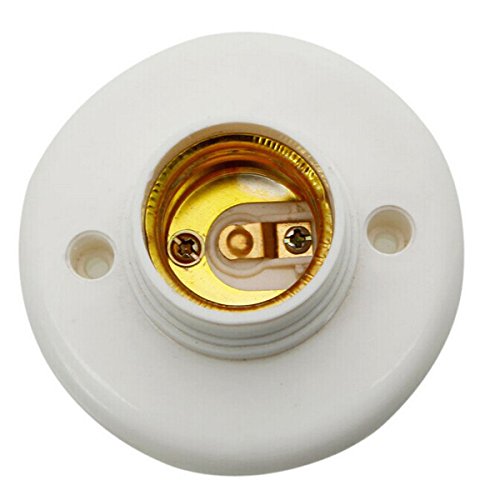 MASUNN E27 Vite Base Rotonda Luce Plastica