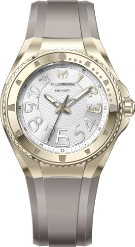 TechnoMarine Lusso Mare Lady 38.00mm Stainless Steel Gold White+Silver dial PC21 Quartz