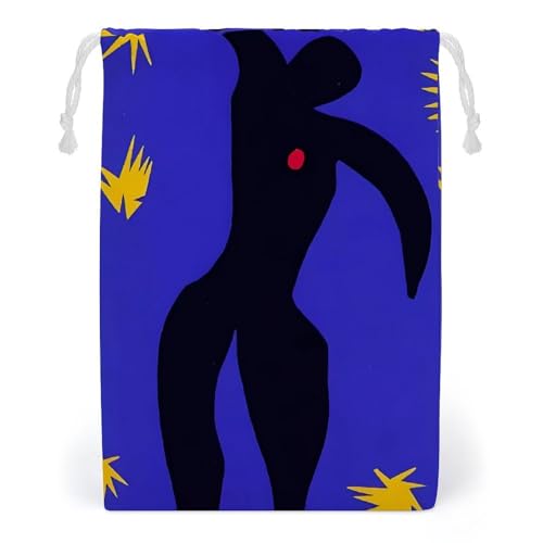 Henri Matisse アンリマティスフォーヴィスム イカロスの墜落 巾着袋 収納袋 給食袋 トラベルポーチ 小物入れ 保育園 自宅 通学 通勤 男女兼用