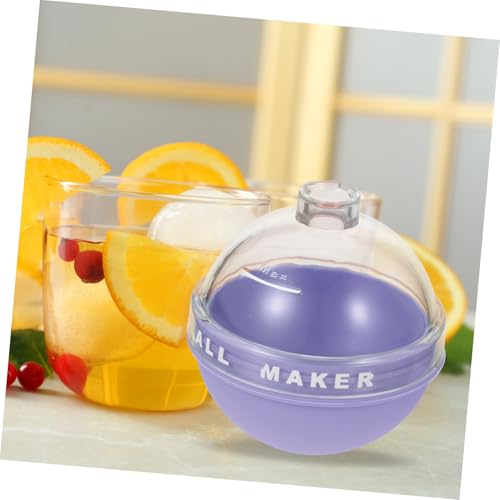 Molde para bolas de hielo pequeño reutilizable violeta miniatura 5