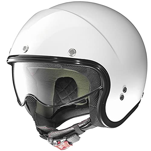 Nolan Unisex-Adult Open Face Helmet (Metallic White, XL)