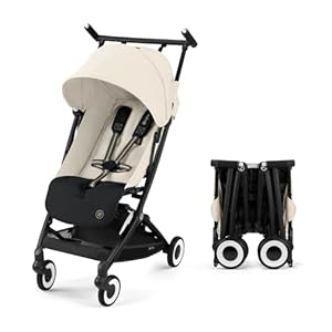 Cybex Libelle 2 Travel pockit Baby Stroller – Lightweight Carry-On Travel Stroller for Airplane with One-Hand Recline, Compatible with CYBEX Car Seats, Canvas White