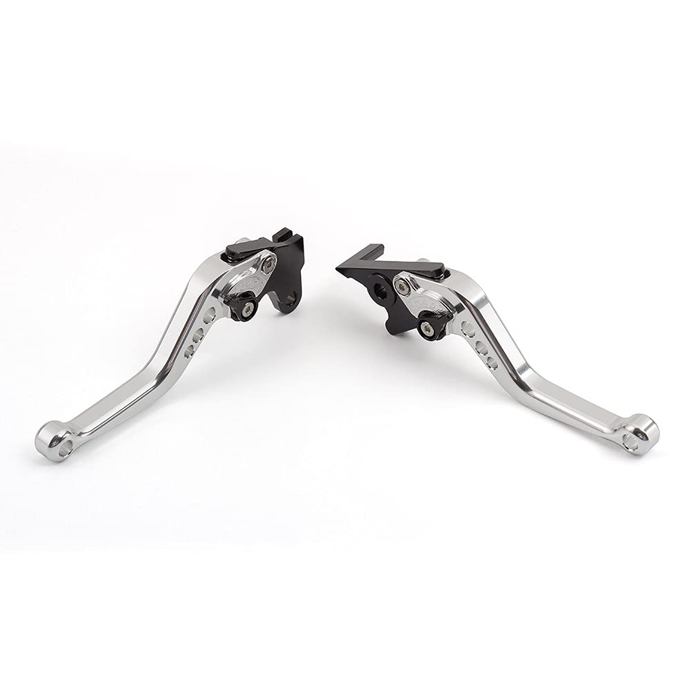 HKVSLevers Motorcycle Clutch Brake Levers For Yamaha For DTX 125 2005-2007 2006 Silver Short Levers