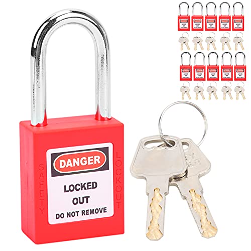 Cuerpo No Conductor en Candados de Bloqueo Cocoarm de Nailon PA con 10 Piezas y 38 Mm