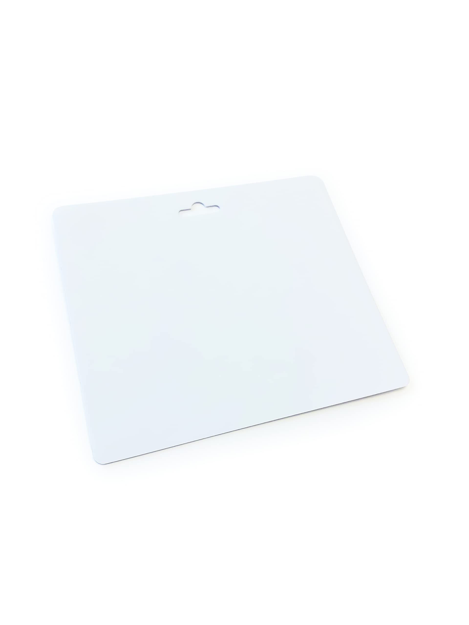 Durable Portanome Per Visitatori - 100 Pezzi 97x86 Mm, Foro EURO, Stampabile, Bianco