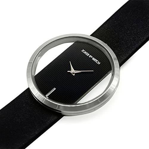 Image of Joker & Witch Faux Leather Minimal Transparent Dial Pu Analogue Watch For Women