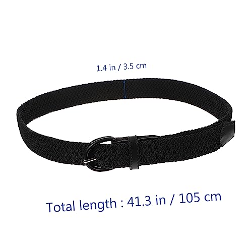 Didiseaon Elastic Woven Fabric Waist Belt for Men and Women Stylish Unisex Stretch Braided Waistband Comfortable Belt with Chic Design for Casual and Vintage Outfits2