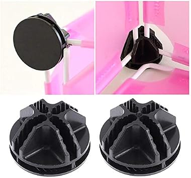 Wire Cube Plastic Connector 50Pcs Wire Grid Cube Organizer Connector for Modular Closet Storage Organizer and Wire Shelving (Black)