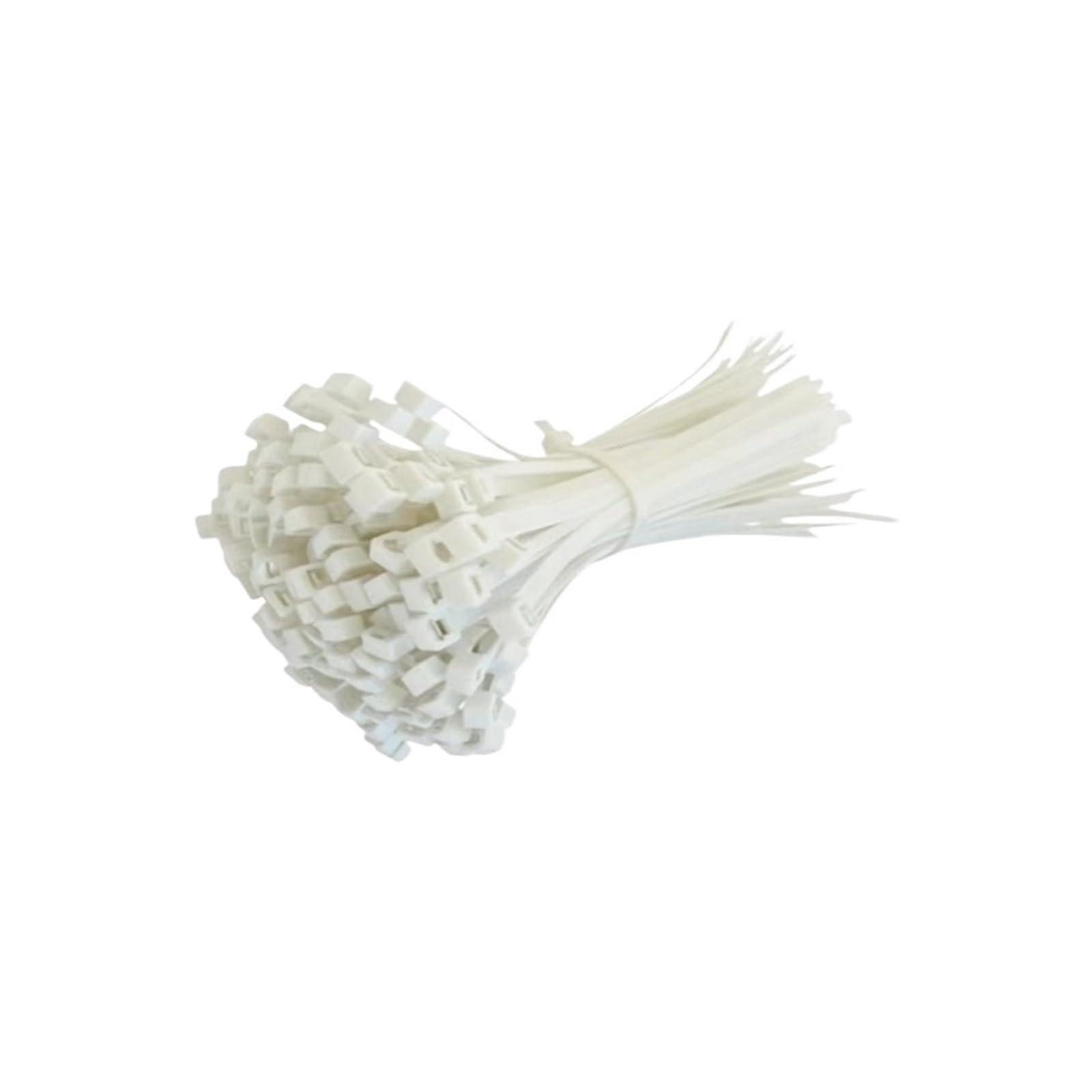 Wszgsbng White Plastic Nylon Cable Ties Self-Locking Cord Straps Adjustable Cables(,3X200mm)