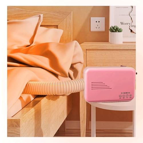 [WWSS] 布団乾燥機 ふとん乾燥機 衣類乾燥機 靴乾燥機 ポータブル 除湿 暖房 ダニ退治 温風機能 軽量 湿気梅雨対策 くつ乾燥機 四季適用 伸縮可能なノズルホース 縦置き/横置き対応 マット不要(ピンク)