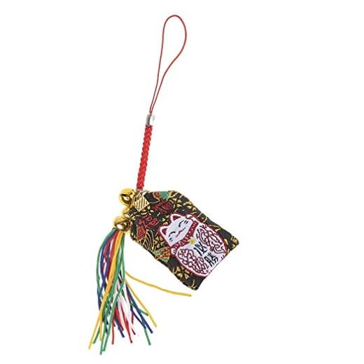 Lachineuse – Omamori japonés Maneki Neko para atraer la Suerte, la Felicidad y la Prosperidad – Amuleto japonés Tradicional – Omamori Gato japonés – Regalo Japón