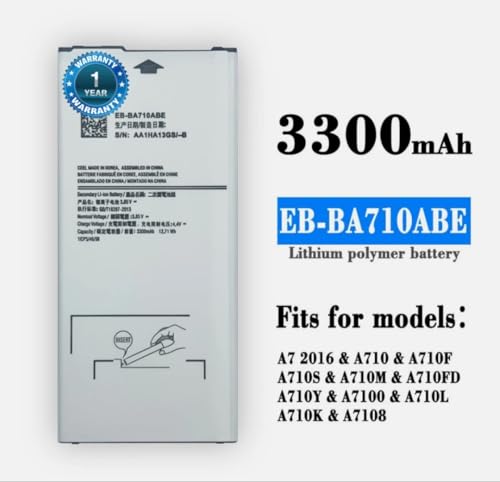 Image of THE BATTERY STORE Orignal EB-BA710ABE Battery for Samsung A7 2016 A7100 A7109 A710 A710F Battery with 1 Year Warranty** (Q222)