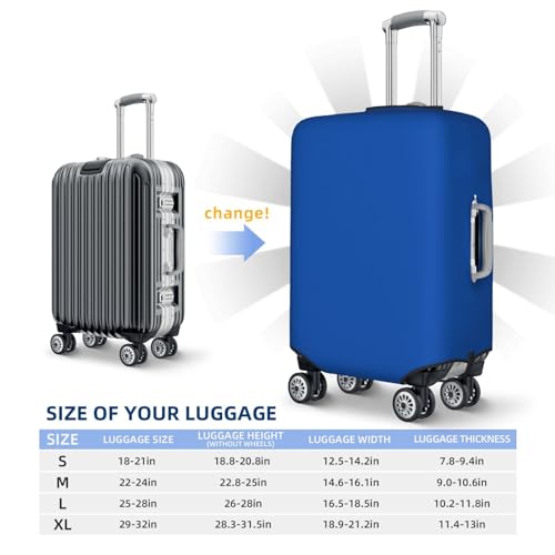 Luggage Cover - Dark-Blue Print Travel Suitcase Covers For Luggage, High Elasticity Suit Case Cover Protector Fits 18-32 Inch2