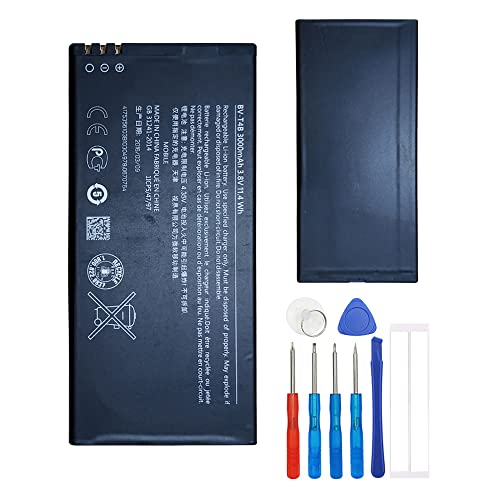Batteria sostitutiva BV-T4B 3000mAh 3.8V 11.4Whr Compatibile con Microsoft Lumia 640 XL RM-1062 Nokia Lumia 640 XL