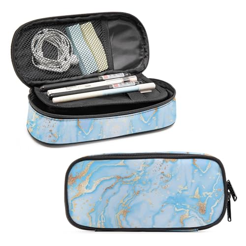 Image of Marble Pencil Case for Boys Girls, Large Capacity Pencil Pouch for Kids Teen, Back to School Pencils Box Pen Bag with Zipper, Pen Case Stationery Organizer for Middle Elementary High School