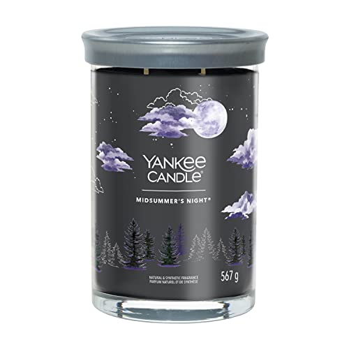 Yankee Candle Signature Scented Candle, Midsummer's Night Large Tumbler Candle with Double Wicks