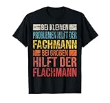 Handwerker Experte Flachmann Sarkasmus Spruch