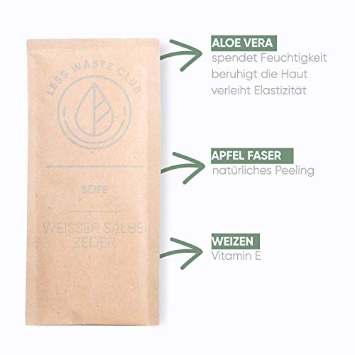 Less Waste Club Set di 3 saponi per le mani, in