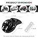KVAEY Super Loud Car Snail Horns, 12V 300DB Durable Car Horn Kit, High Low Tone Universal Waterproof Car Air Electric Snail Horn, Vehicle Air Horn Replacement for Motorcycle Truck (Black, 1 PCS)