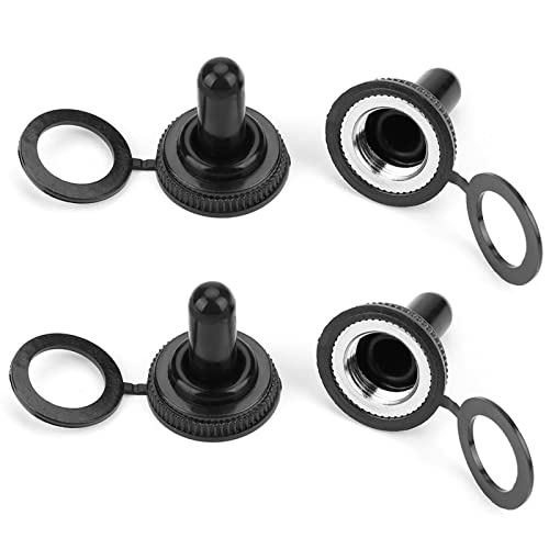 20Pcs 12mm Rocker Toggle Switch Boot Cover - and, Good Insulation, Easy to Mount, 220V Maximum Voltage, Rubber, Iron Material, 73g