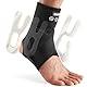 CAMBIVO Sprunggelenkbandage, Knöchelbandage mit Seitenstabilisator, Einstellbar Sprunggelenk Bandage Fußgelenk, Orthese Sprunggelenk für Verstauchungen, Plantarfasziitis, Fußbandage für Sport Alltag