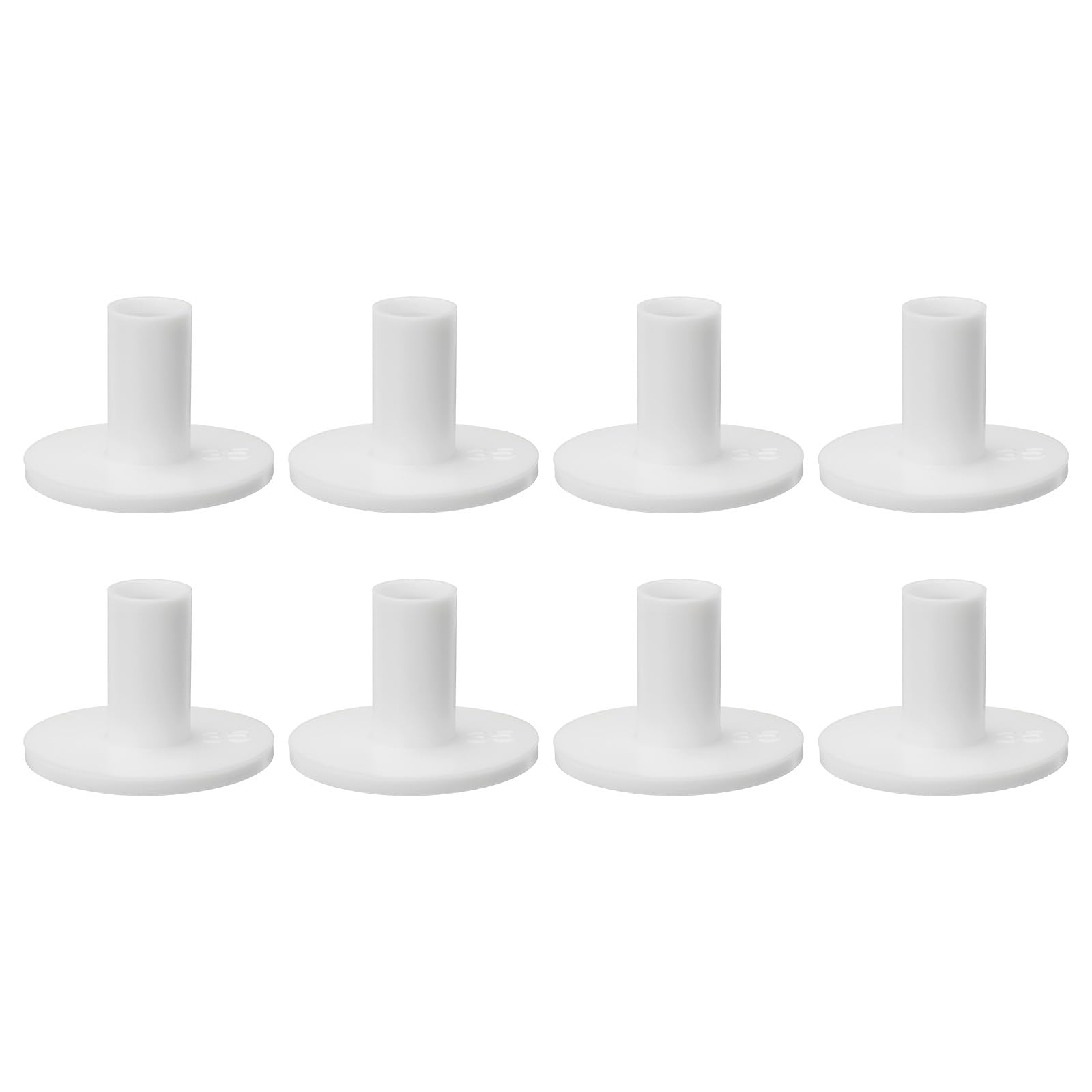 PATIKIL Rubber Golf Tee, 8 Pack 1.4 Inch Golf Practice Tees Training Driving Range Tee Stable Golf Ball Holder for Outdoor Indoor Hitting Mat Golf Mat, White