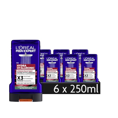 L'Oréal Mex Expert Hydra Hyaluronic Shower Gel 6 x 250 ml