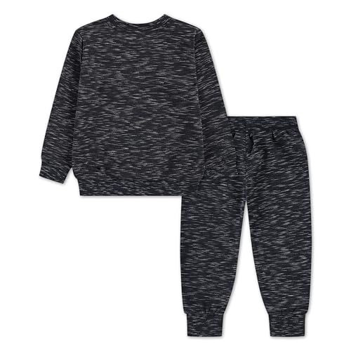 Hurley unisex-baby Soft Basic Cloud Slub Crewneck Sweatshirt and Joggers 2-piece Outfit Set2