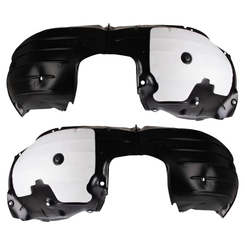 Image of TRQ Front Inner Fender Liner Set Compatible with 2019-2023 Mazda 3 MA1248153 MA1249153