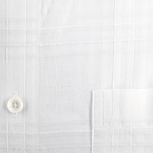 Image of 7-DAYS Men's Premium Formal Shirts - Regular Fit, Full Sleeve, 100% Pure Cotton, Self-Design, with Pocket - Stylish Office Shirts for Men