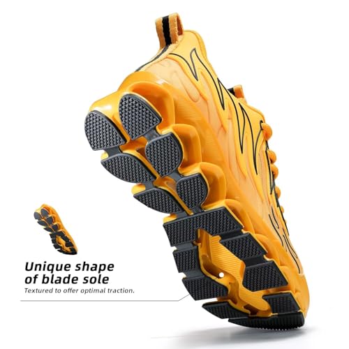 Image of Mens Running Shoes Mesh Breathable Trail Runners Fashion Sport Blade Walking Tennis Sneakers