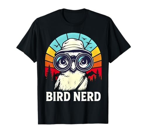 Bird Nerd Shirt Birdwatching Ornitologo Birder Divertente Maglietta