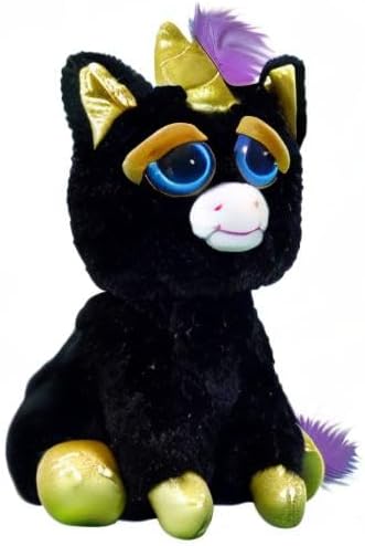 Feisty Pets Gloria Golddigger Black Unicorn
